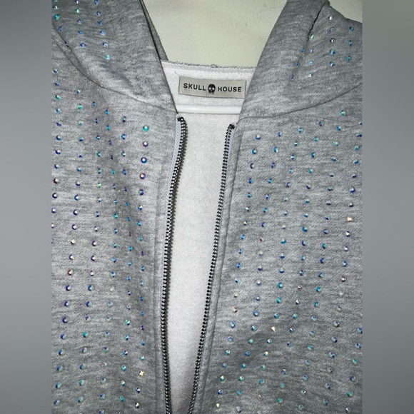 Embellished Sweat Set in Grey - Picture 2 of 9